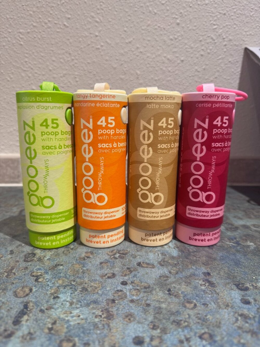 Goo-eez Scented Dog Poop Bags - Variety 4 Pack